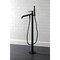 Kingston Brass KS8130DKL Freestanding Tub Faucet with Hand Shower, Matte Black KS8130DKL - alternate 2